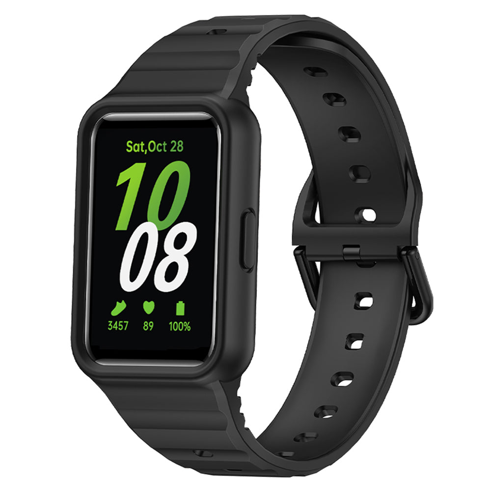 For Samsung Galaxy Fit3 Watch Bracelet Soft Silicone Integrated Strap Replacement - Green For Samsung Galaxy Fit3 Watch Bracelet Soft Silicone Integrated Strap Replacement - Green